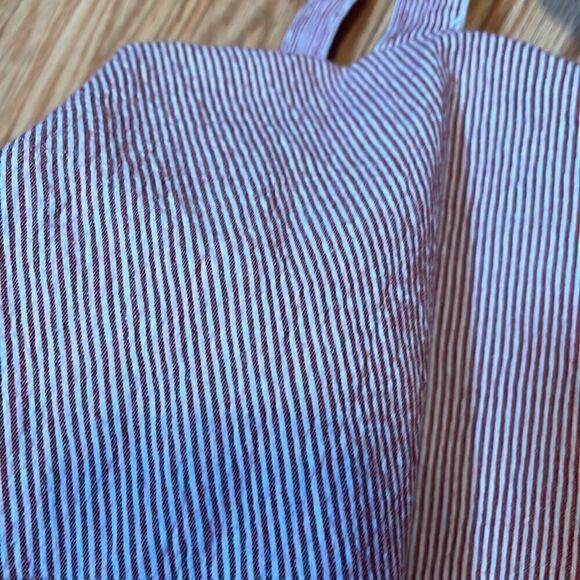 Pinstripe Maternity Top, summer, Xsmall - Picture 3 of 6